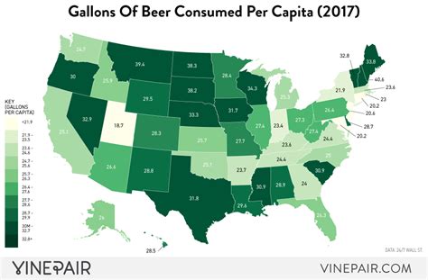 The States That Drink The Most Beer Mapped Digg