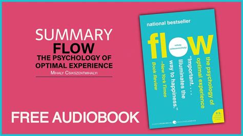 Summary Of Flow By Mihaly Csikszentmihalyi Free Audiobook Youtube