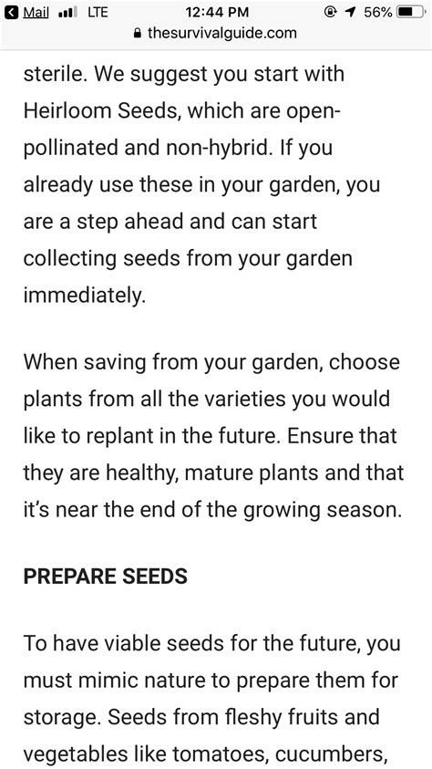 An Iphone Screen With The Text On It That Readsprepare Seedsand There Is