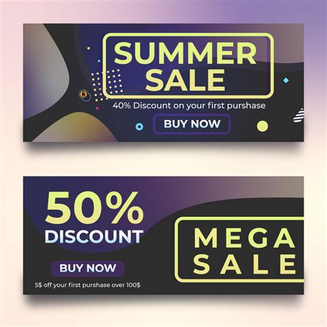 Discount Banner Vector Art Icons And Graphics For Free Download