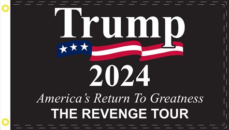 trump 2024 the revenge tour save america again 3 x5 flag rough tex® 1