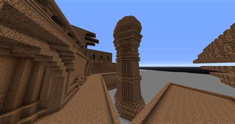 Huge Dirt Castle Exterior Minecraft Map