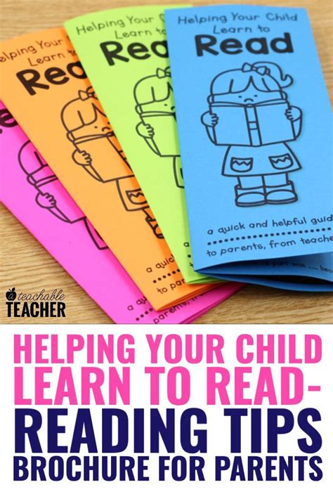 Free Reading Tips Brochure To Parents From Teachers Reading