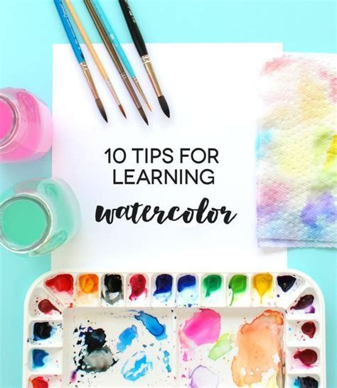 Diy Crafts Ideas 10 Tips For Learning To Paint With Watercolors Great