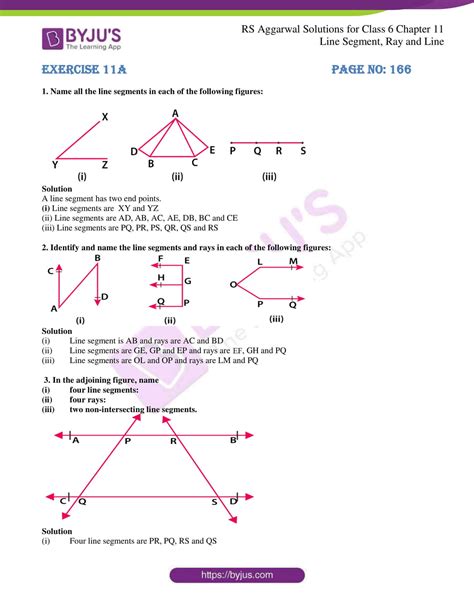 A line segment is simply where you start drawing a line at one point, let's call it point a, and congratulations, you have a line segment! RS Aggarwal Solutions for Class 6 Chapter 11 Line Segment ...