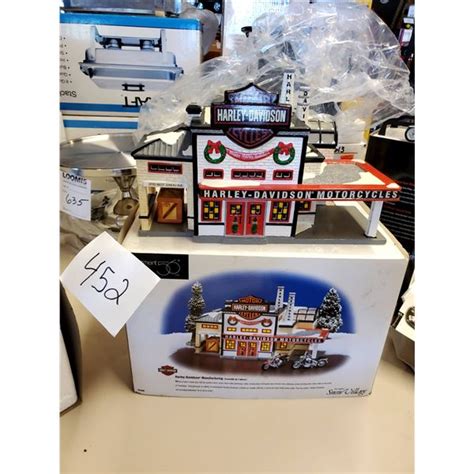 Dept 56 Harley Davidson Manufacturing Original Christmas Snow Village