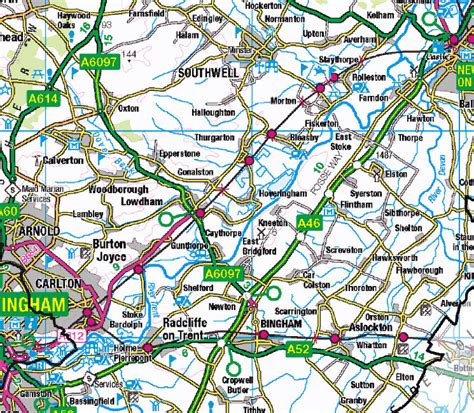 Nottinghamshire County Map 2021 Map Logic
