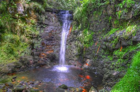 Clough Waterfalls Lead Mine Clough Anglezarke Lancashireengland