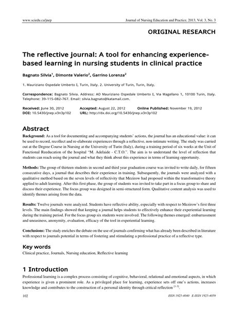 Reflection Essay In Nursing Student Upgrade Academic Skills Development