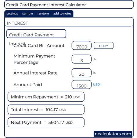 Check spelling or type a new query. Credit Card Payment Interest Calculator