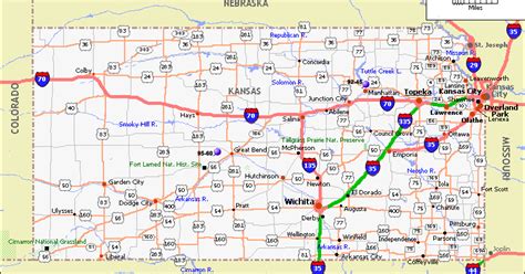 Online Maps Kansas Map With Cities