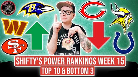 Nfl Power Rankings Week 15 Top 10 And Bottom 3 Youtube