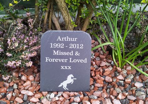 You left paw prints on our hearts pet memorial stones personalized headstone grave marker absolute black granite garden plaque engraved with dog cat name dates. Natural Slate Pet Memorial Grave Marker Headstone 11cm x ...