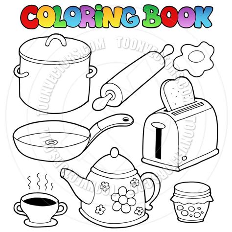Utensils Coloring Pages At Free Printable Colorings
