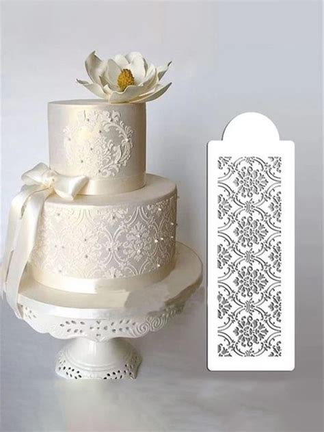 1pc Flower Design Cake Decorating Press Stencil Shein Usa