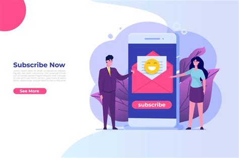 Premium Vector Email Marketing Subscribe Concept