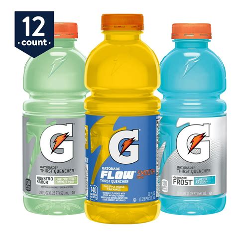 Gatorade Thirst Quencher 3 Flavor Variety Pack 20 Oz Bottles 12 Count
