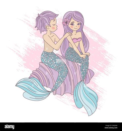 Mermaid Friend Sea Underwater Princess Girl Cartoon Cruise Travel