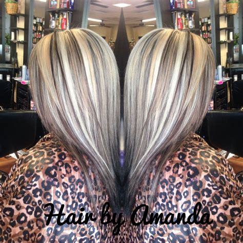 Platinum Highlights With A Medium Brown Base Platinum