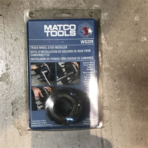 Matco Tools Ws802 Wheel Stud Installer Rethreader Set In Case Missing 2