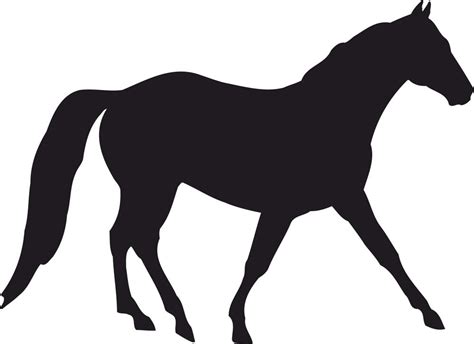 Horse Silhouette Vector Free Vector Cdr Download