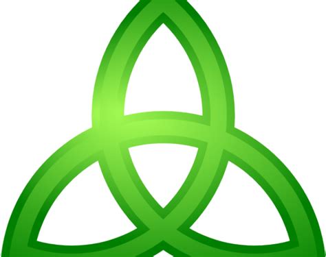 Shamrock Clipart Celtic Knot Triquetra Png Download Full Size