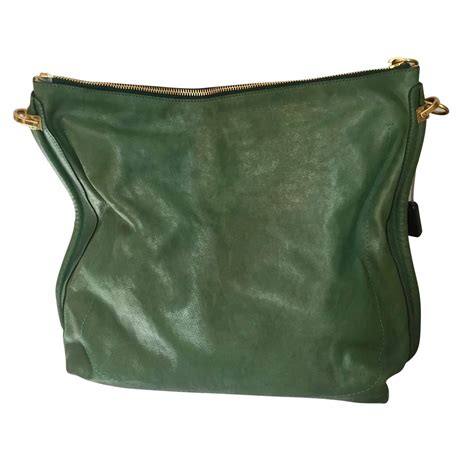 Chloé Green Leather Handbag The Chic Selection