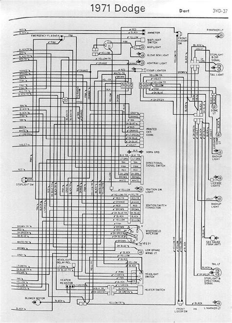 Interior Electrical Wiring Diagrams Of 1971 Dodge Dart | All about