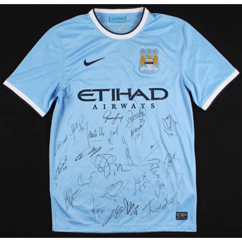 Joe hart's first spurs interview. Manchester City Nike Jersey Team-Signed by (24) with Edin ...