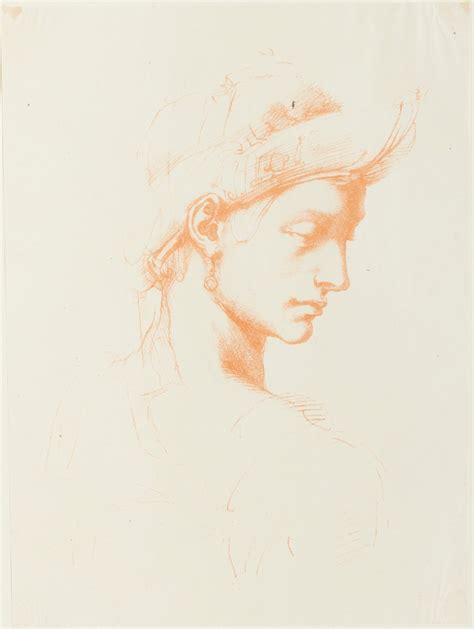 A Female Portrait Attributed To Michelangelo Buonarroti Works Of