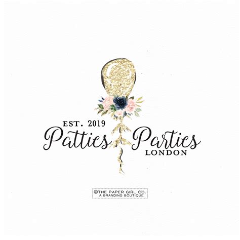 Balloon Logo Design Party Logo Design Premade Logo Event Planner