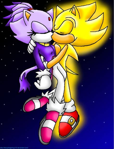 Super Sonic And Blaze Kiss By Spainoyabun Character 