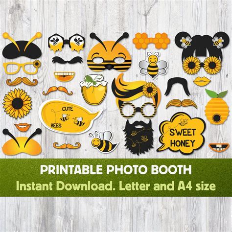 Bee Photo Booth Props Photo Props Bumble Bee Photo Booth Bee Baby