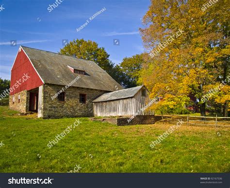 Rural Autumn Farm Scene Bucks County Stock Photo 92167336 Shutterstock
