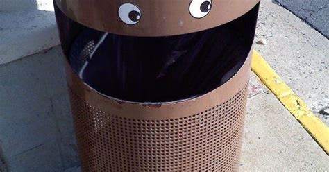 Glue Some Googly Eyes On A Trash Can Or Even Better A Recycling Bin