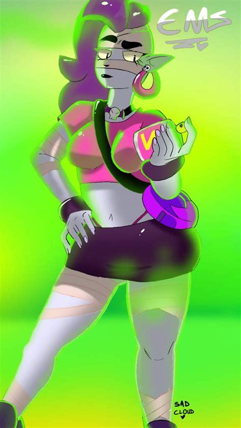 Emz creates a cloud of toxicity around herself, slowing down the. EMZ FANART | Brawl Stars Amino