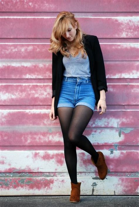 High Waist Jean Short With Leggings Must Do Shorts With Tights