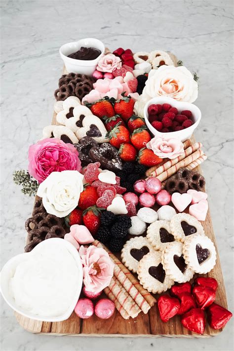 How To Make A Valentines Day Dessert Board Red White And Denim