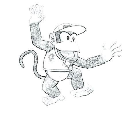 You can download kong coloring page for free at coloringonly.com. Diddy Kong Coloring Pages at GetColorings.com | Free ...