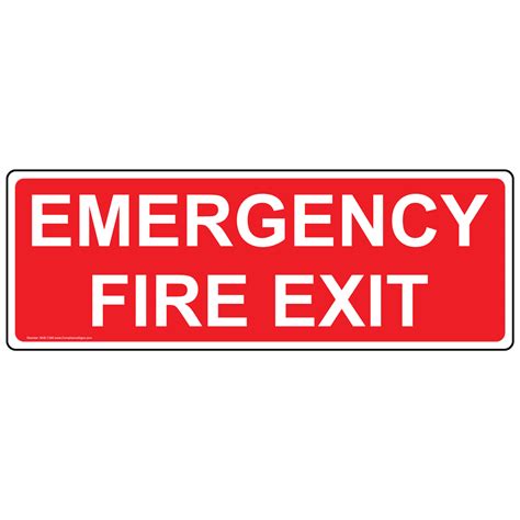 Enter Exit Emergency Exit Sign Emergency Fire Exit