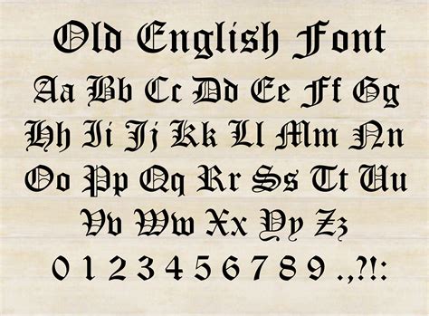 Old English Font Svg Old English Alphabet Old English Etsy Uk