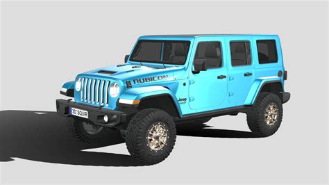 Jeep Wrangler Rubicon Buy Royalty Free D Model By Squir D