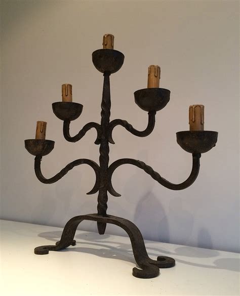 Antique Wrought Iron Wall Candle Holders Wrought Iron Floor Standing