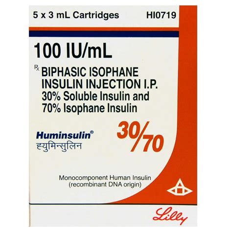 Huminsulin 3070 100iuml Cartridge 5 X 3 Ml Price Uses Side Effects
