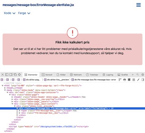 Justere ContextMessage, MessageBox og SystemMessage så det kommer frem