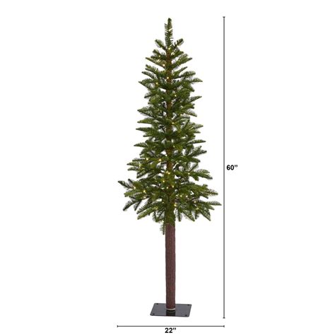 5 Alaskan Alpine Artificial Christmas Tree With 100 Clear Microdot