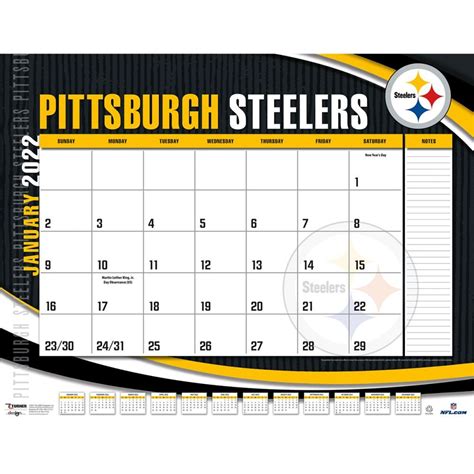 Pittsburgh Steelers 2022 Calendars | Sports-Calendars.com