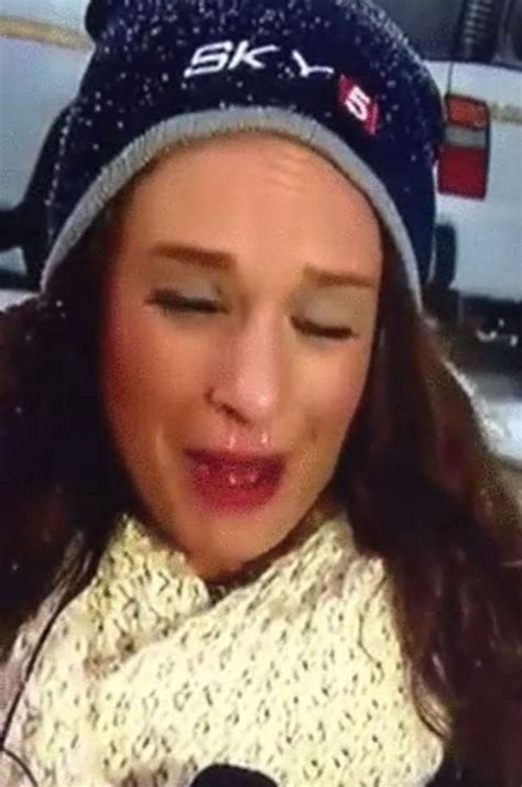 Snot Storm Weather Reporter Has Unfortunate Reaction To Us Blizzard On