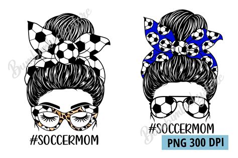 soccer mom messy bun png graphic by bumbimluckystore · creative fabrica