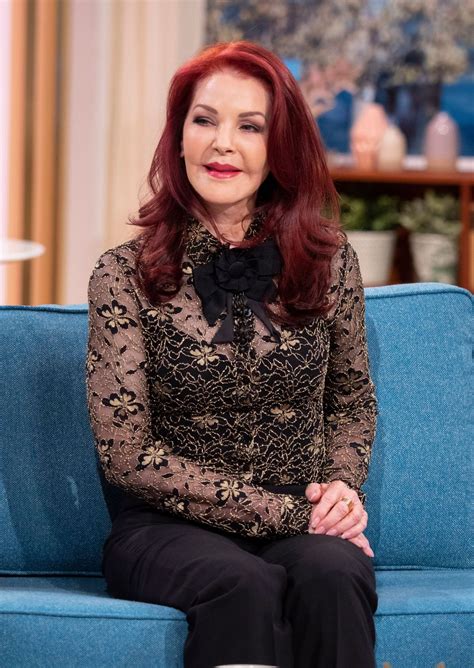 Married to elvis presley from 1967 to 1973, she. PRISCILLA PRESLEY at This Morning Show in London 11/22 ...